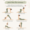 Femme pratiquant le yoga avec des postures simples à la maison