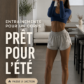 Femme souriante faisant des exercices à l'extérieur pendant l'été.