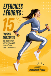 Femmes pratiquant des exercices aérobics en groupe, souriantes et actives.
