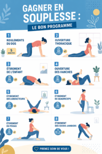 Femme faisant des exercices de souplesse dans un parc