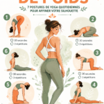 Femme souriante réalisant des exercices de bien-être en plein air, symbolisant la perte de poids