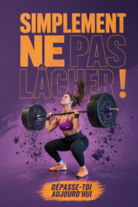 Affiche inspirante Nike sur un mur de bureau