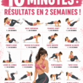 Femme souriante pratiquant des exercices de ventre plat dans un cadre chaleureux.
