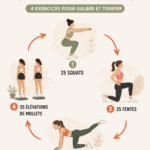 Femme effectuant des exercices pour galber ses jambes et fessiers.