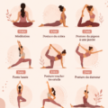 Femme pratiquant le yoga dans un environnement calme le matin