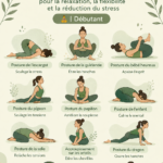 Femme pratiquant le yin yoga pour la relaxation et le stress dans un environnement calme.