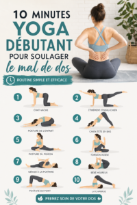 Femme pratiquant le yoga pour soulager ses douleurs au dos