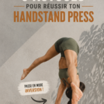Femme effectuant un presse en équilibre sur les mains, démontrant force et technique.