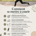 Femme courant dans un parc, illustrant le bien-être physique et mental que la course apporte.
