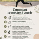 Femme courant dans un parc, illustrant le bien-être physique et mental que la course apporte.