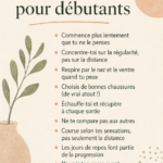 Femme en extérieur courant avec un sourire, symbolisant le plaisir de la course à pied.