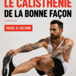 Femme s'entraînant à la calisthénie en plein air, réalignant son corps de manière naturelle.
