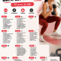 Femme en train de réaliser un exercice de renforcement musculaire complet à la maison