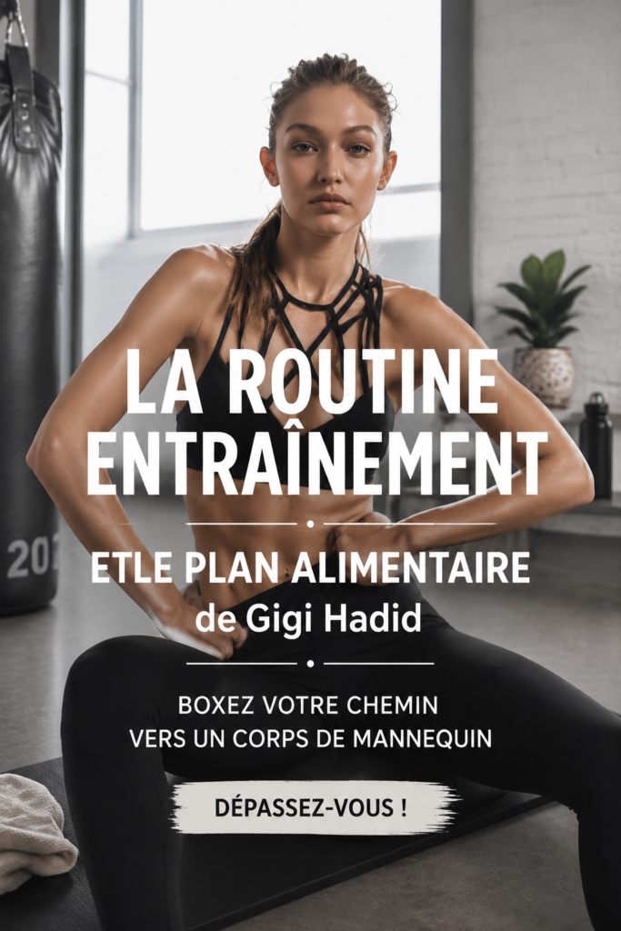 Gigi Hadid s'entraînant avec des gants de boxe