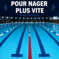 Femme nageant dans une piscine avec des mouvements rapides grâce à un entraînement HIIT.