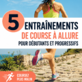 Femme courant sur un chemin en plein air, illustrant un entraînement tempo