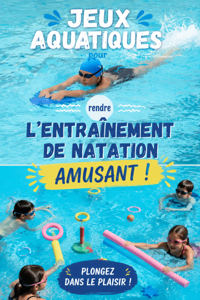 Enfants jouant dans une piscine lors d'une activité aquatique