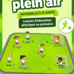 Un groupe d'enfants jouant à un jeu en plein air, améliorant leur éducation physique.