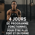 Femme s'entraînant avec des poids lors d'un programme de musculation fonctionnel sur 4 jours