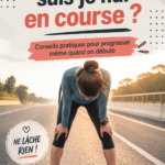 Femme courant dans un parc, illustrant l'idée de surmonter les difficultés de la course à pied.