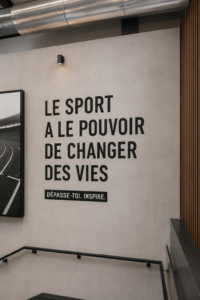 Femme sur le point de commencer une séance de sport en plein air, inspirée et prête à changer sa vie.