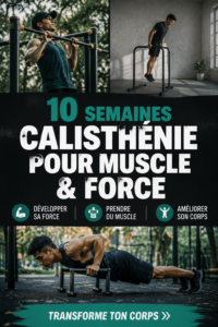 Femme en train de faire des exercices de calisthenics dans un parc
