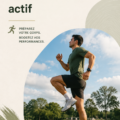 Femme en train de faire des exercices d'échauffement actif en extérieur