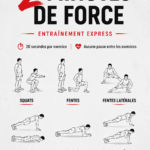 Femme pratiquant un entraînement de force de 2 minutes à domicile