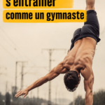 Femme s'entraînant comme une gymnaste, effectuant un mouvement de souplesse