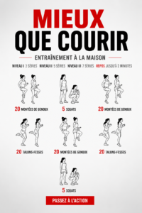 Femme faisant des exercices à la maison avec des équipements simples.