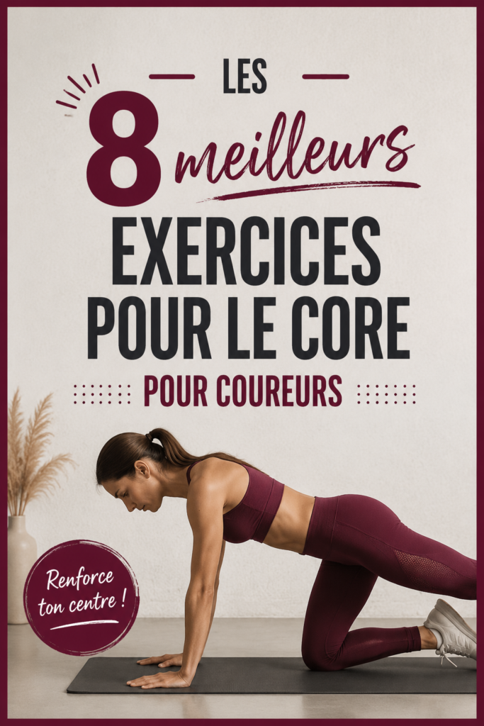 Femme faisant un exercice de gainage sur un tapis de yoga pour runners