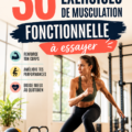 Femme faisant des exercices de musculation fonctionnelle à la maison pour tonifier son corps.