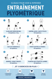 Femme faisant des exercices pliométriques en plein air pour tonifier son corps.