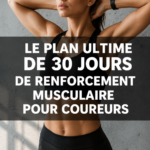 Femme pratiquant des exercices de force pour coureurs durant une séance d'entraînement
