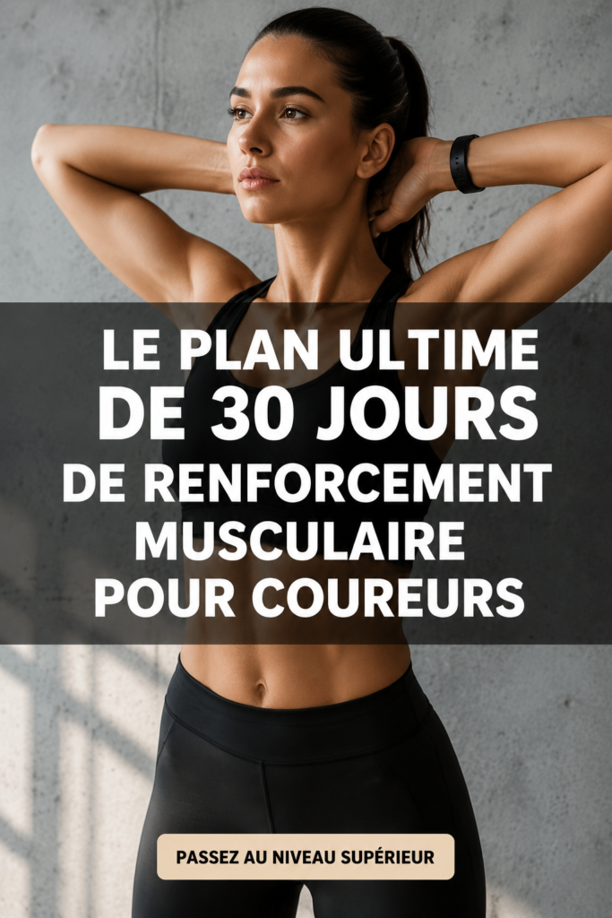 Femme pratiquant des exercices de force pour coureurs durant une séance d'entraînement