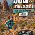 Femme en pleine course, entraînement pour ultramarathon de 50 miles.