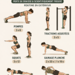Femme faisant des exercices de calisthénie en extérieur