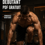Femme faisant des exercices de fitness à la maison avec un programme d'entraînement hybride.