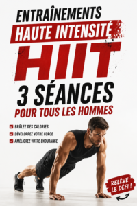 Femme en train de réaliser des exercices de HIIT à la maison, souriante et motivée.