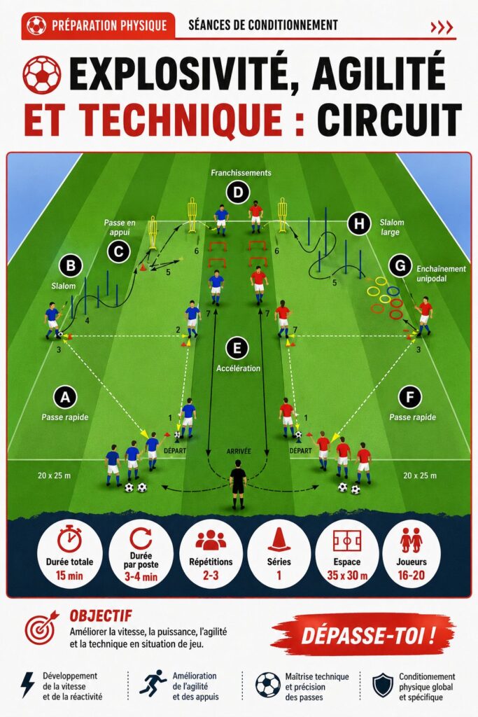 Circuit d'agilité explosive à l'extérieur, femmes en entraînement.