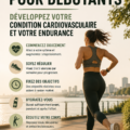 Femme de 40 ans s'entraînant en extérieur pour améliorer son endurance cardiovasculaire.