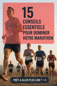 Femme souriante en tenue de course, prête pour son premier marathon.