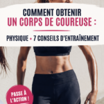 Femme courant dans un parc, exhibant un corps tonique et en forme, symbole d'un corps de coureuse