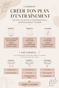 Femme souriante s'entraînant dans un parc, illustrant un programme d'entraînement personnalisé.