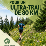 Femme courant sur un sentier pour un ultramarathon de 50 miles