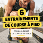 Une femme courant en pleine nature, symbolisant la course à distance.