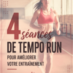 Femme courant dans le parc, pratiquant un entraînement de rythme pour améliorer sa vitesse.