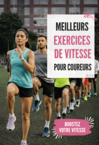Femme courant sur une piste, s'entraînant à la vitesse