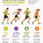 Femme courant avec une bonne posture et technique de course
