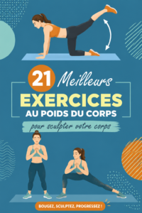 Femme pratiquant des exercices au poids du corps pour une silhouette tonique.
